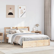 Giroletto con Testiera 160x200 cm in Legno Massello di Pino