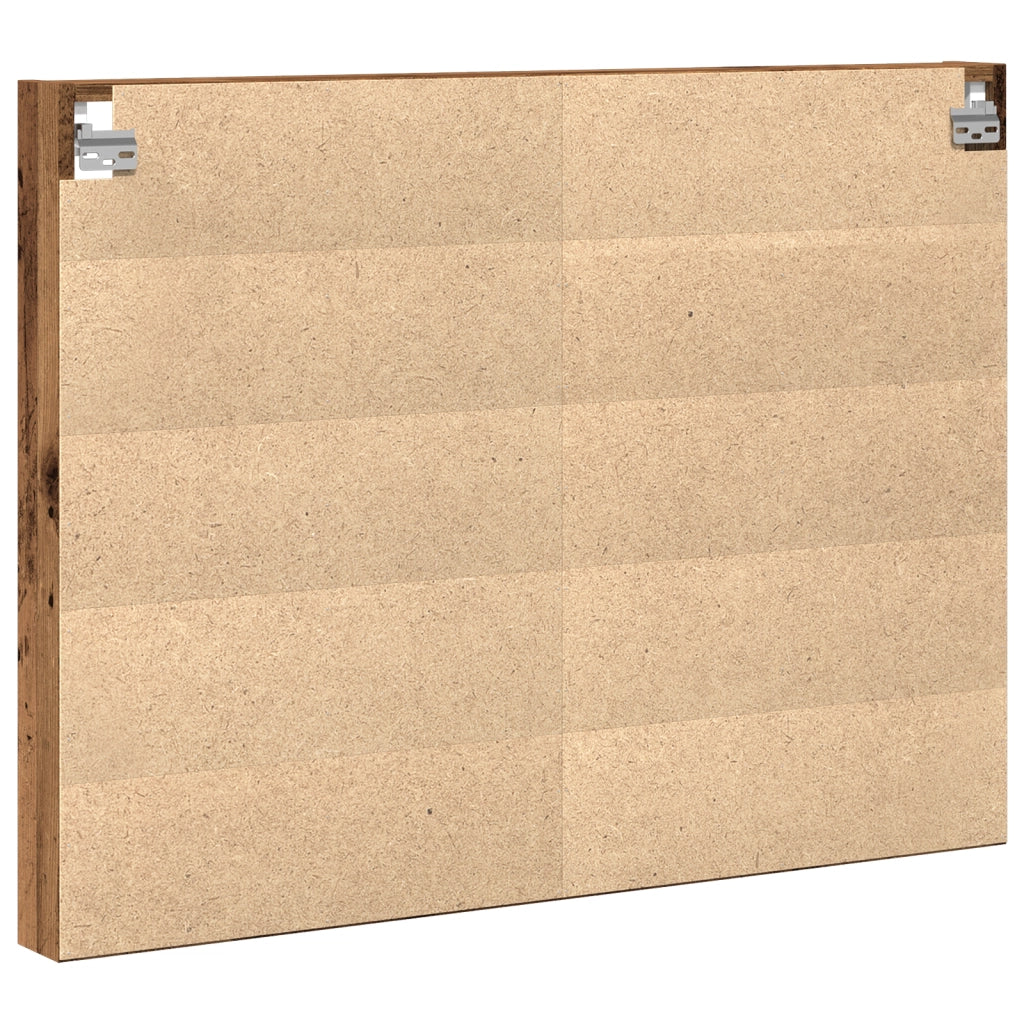 Vetrina Armadio Legno Vecchio 100x8,5x75 cm Legno Composito