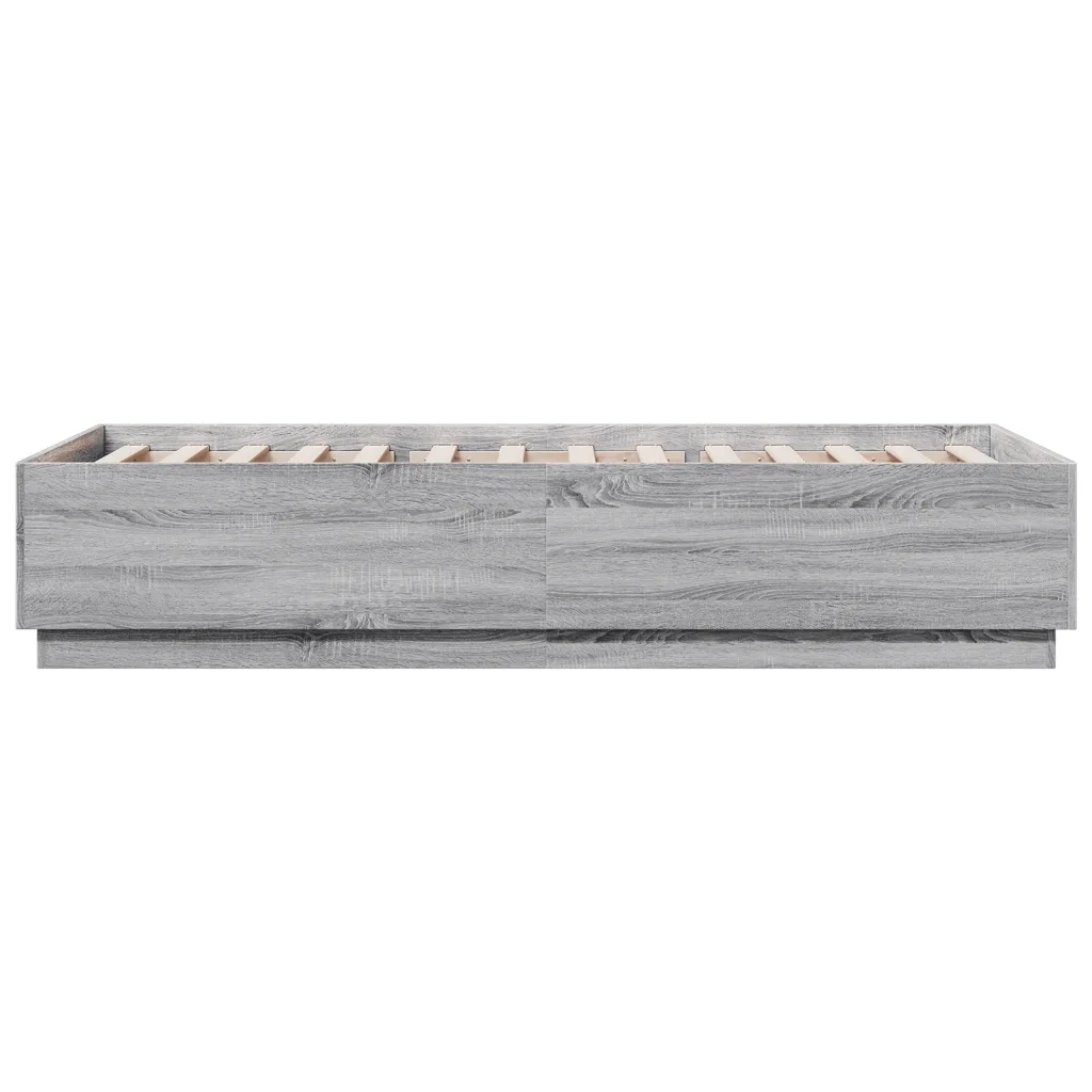 Giroletto-Struttura Letto Grigio Sonoma 90x200 cm in Legno Multistrato 423324