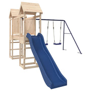 Altalene per parco giochi all'aperto scivolo altalene robuste giochi da giardino 308 x 393 x 194 cm legno di pino massiccio 02_0004982