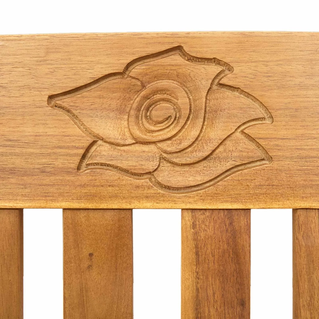 Panchina Rosa con cuscino Naturale 114 x 46 x 82,5 cm