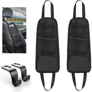 Set di Organizzatori di Cassetto per Auto da 4 pezzi Multifunzionali con Hanger di Raccordo