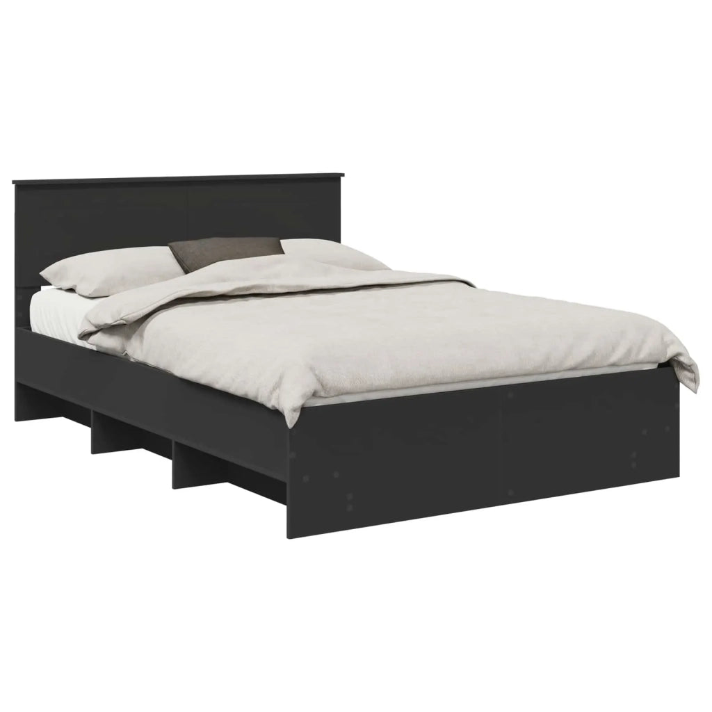 Struttura del letto Nero 150 x 200 cm Legno multistrato 3408838