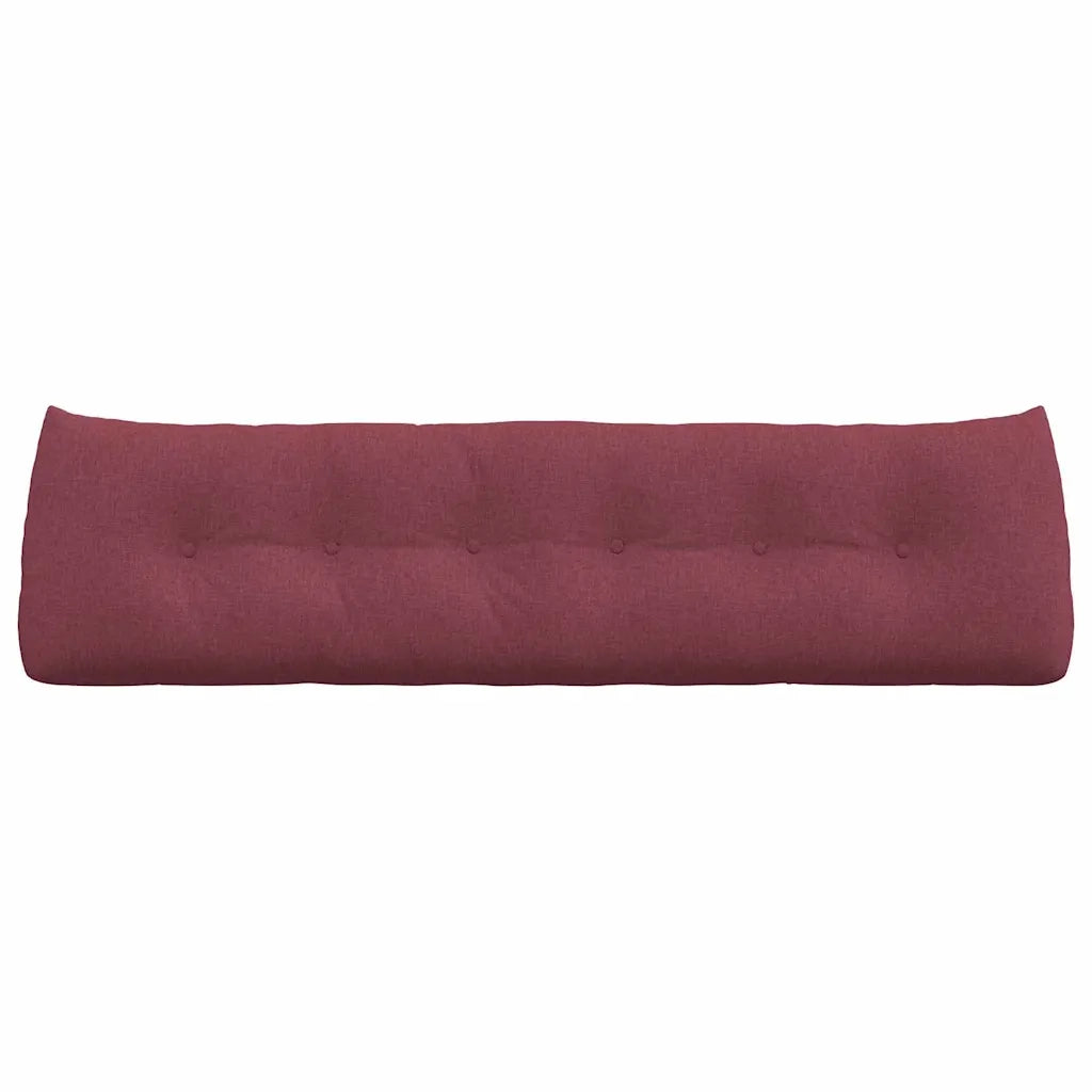 Cuscino per Schiena Rosso Vino 180 x 24 x 50 cm Tessuto