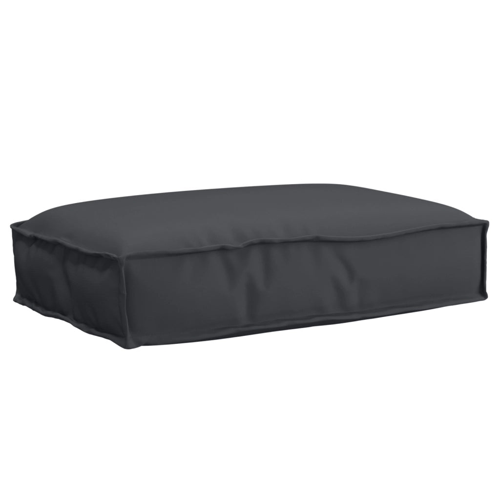 Cuscino per pallet per seduta nera 60x40x8 cm in tessuto Oxford