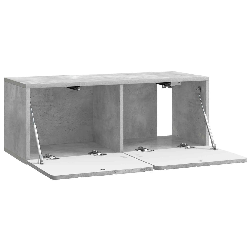 Mobile Porta TV da Muro 78,5 x 31 x 30 cm Grigio Cemento 898378
