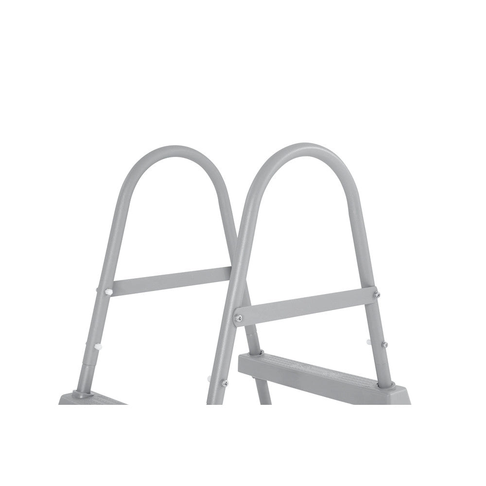 Trade Shop - Scala Da Piscina Fuori Terra 84cm Scaletta Sicurezza 2 Gradini Plastica Resistente 58430 -