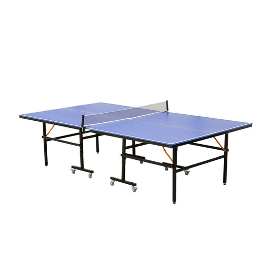 Tavolo da Ping Pong Pieghevole con Tendirete per Esterno Azzurro