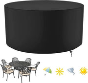 Tute per tavolo da giardino - copertura impermeabile e resistente per mobili da esterno (Φ 150 × H120 cm)