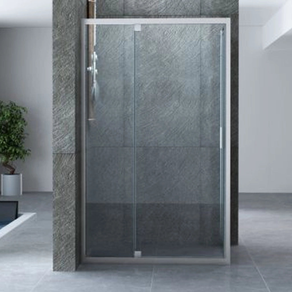 Box doccia due lati battente jade trasparente porta battente esterna, misura 75x110