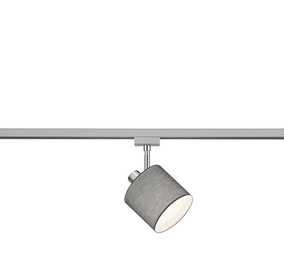 Faretto Tommy Spot Orientabile con Paralume Grigio 12 cm Duoline GD Trio