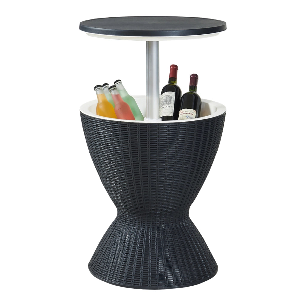 Tavolino Frigo Atessa Cool Bar a Clessidra Tavolino Portaghiaccio - Nero casa.pro