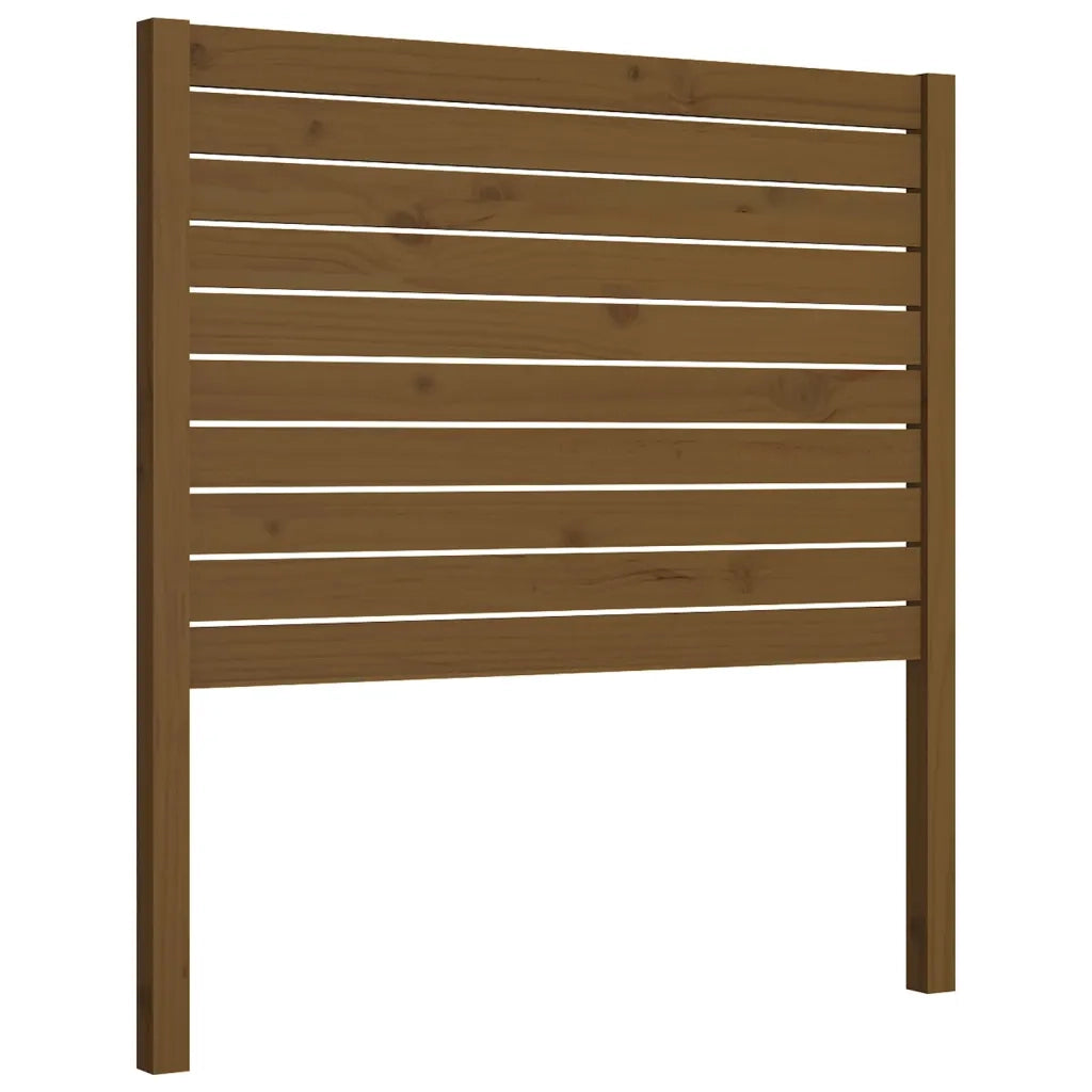 Testiera per Letto Miele 106x4x100 cm in Legno Massello di Pino