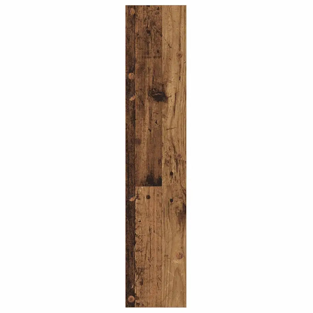 vidaXL Armadi per scarpe da muro 2 pcs Legno vecchio Legno multistrato