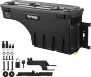 Cassetto di stoccaggio per letto di camion, cassetto rotante chiuso, contenitore di 25L in ABS con ruote, impermeabile e duraturo, compatibile con Ford F-150 2015-2021 R, cassetto di stoccaggio per letto di camion.