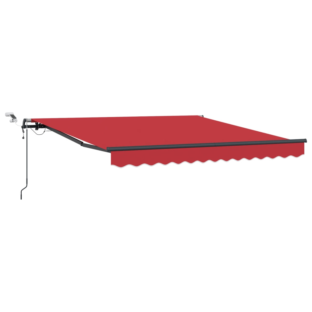 Tenda Retrattile Automatica  con LED Rossa 350x250 cm