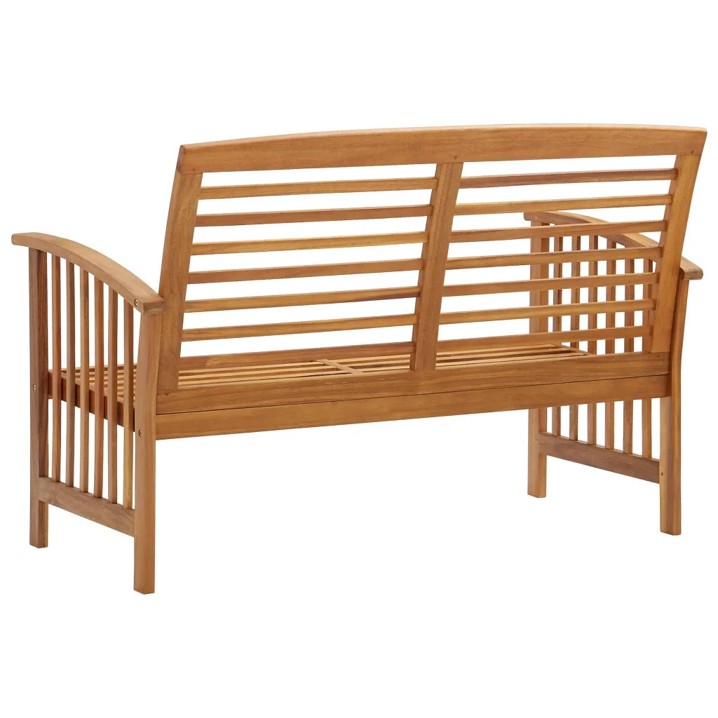 Panchina da Giardino 119 cm in Legno Massello d'Acacia 310259