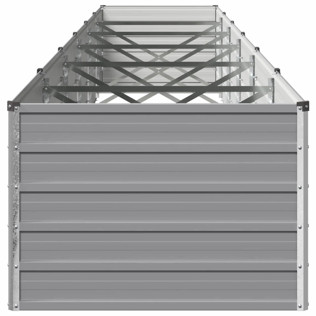 Letto rialzato da giardino Grigio 600 x 80 x 55 cm 8006453
