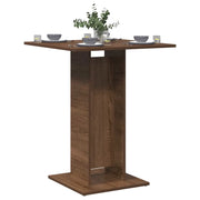 Tavolo da Bistrot Rovere Marrone 60x60x75 cm Legno Multistrato 815104
