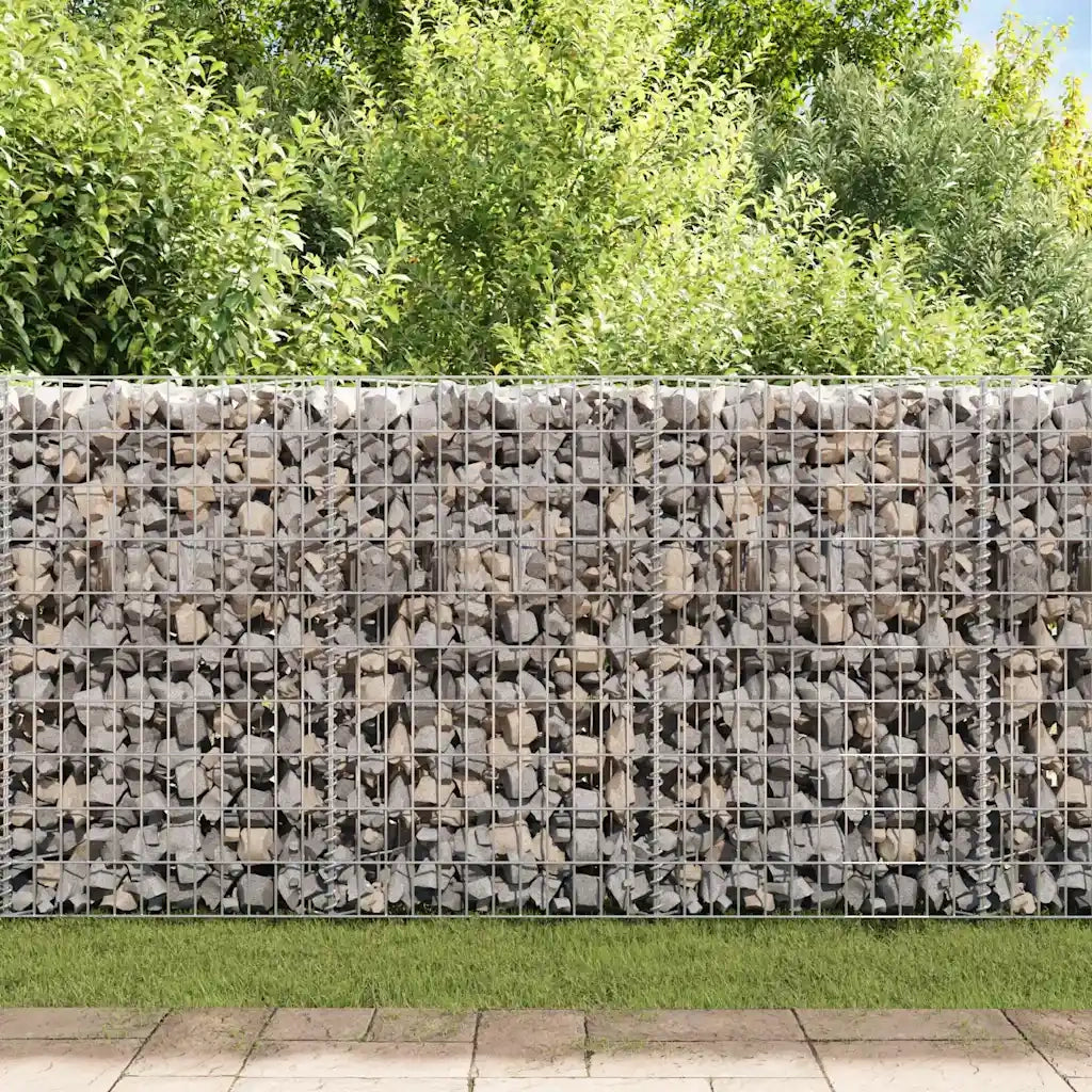 Gabbione in Rete in Acciaio Zincato 120x30x50 cm 142540