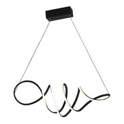 Lampada sospesa LED Milagro Loca 56W nera 70x30cm IP20