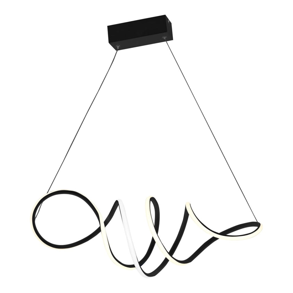 Lampada sospesa LED Milagro Loca 56W nera 70x30cm IP20