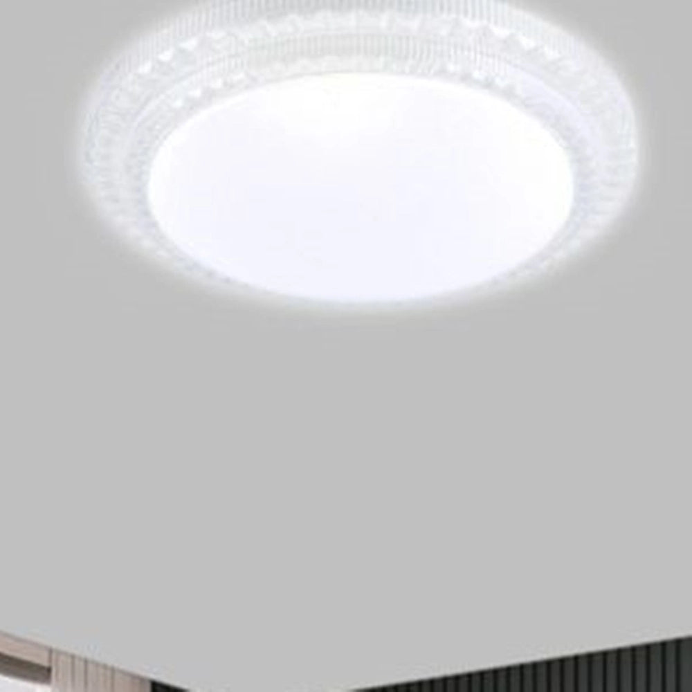 Trade Shop - Plafoniera Da Soffitto 60w Cerchio A Strati Decorato Luce Fredda Fst-50a16287 49cm -