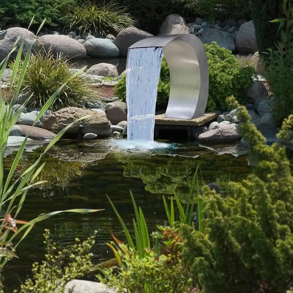 Cascata da Giardino in Acciaio Inossidabile 45x30x60 cm   cod mxl 77822