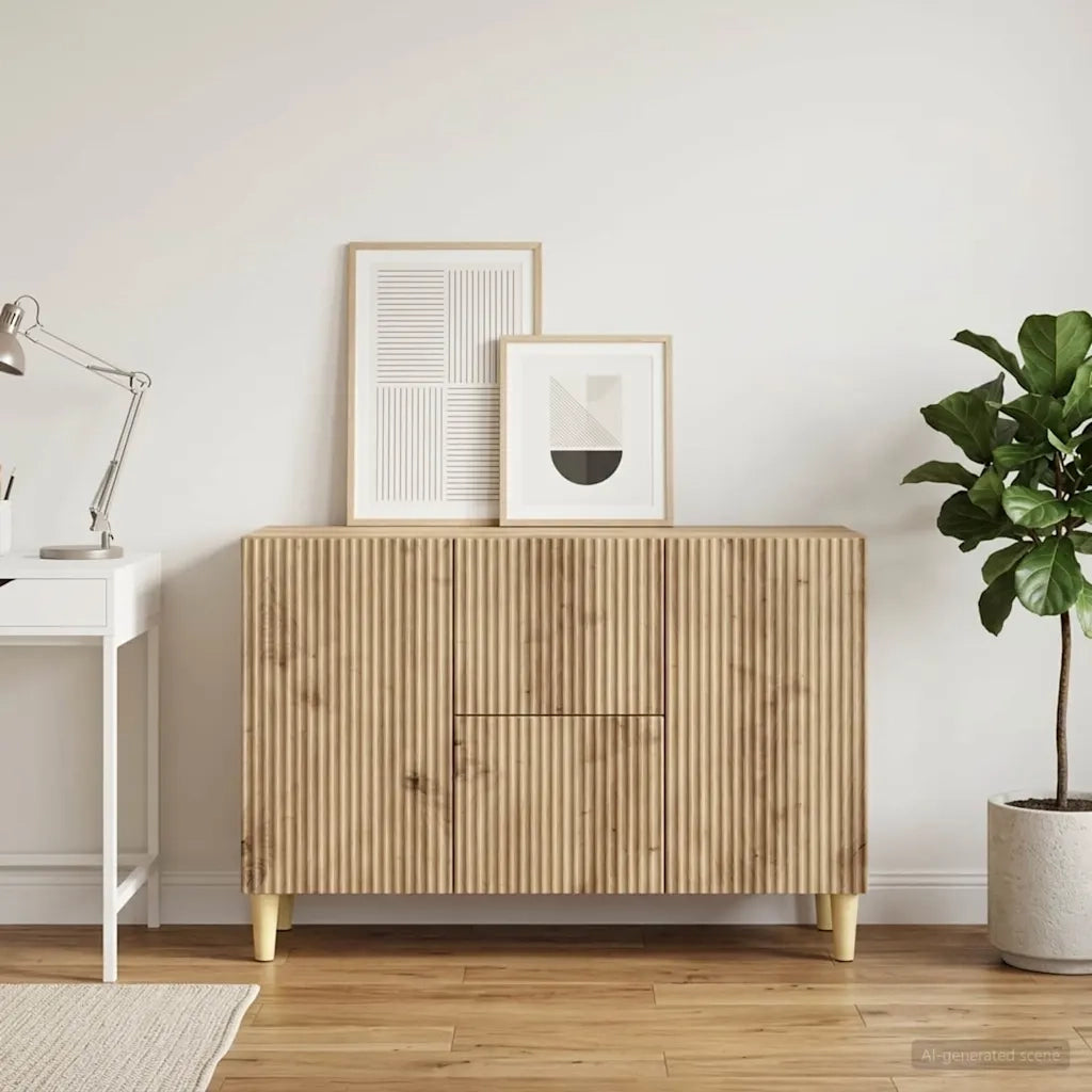 Credenza con cassetto Rovere Artigianale 89 x 34,5 x 60 cm 894664