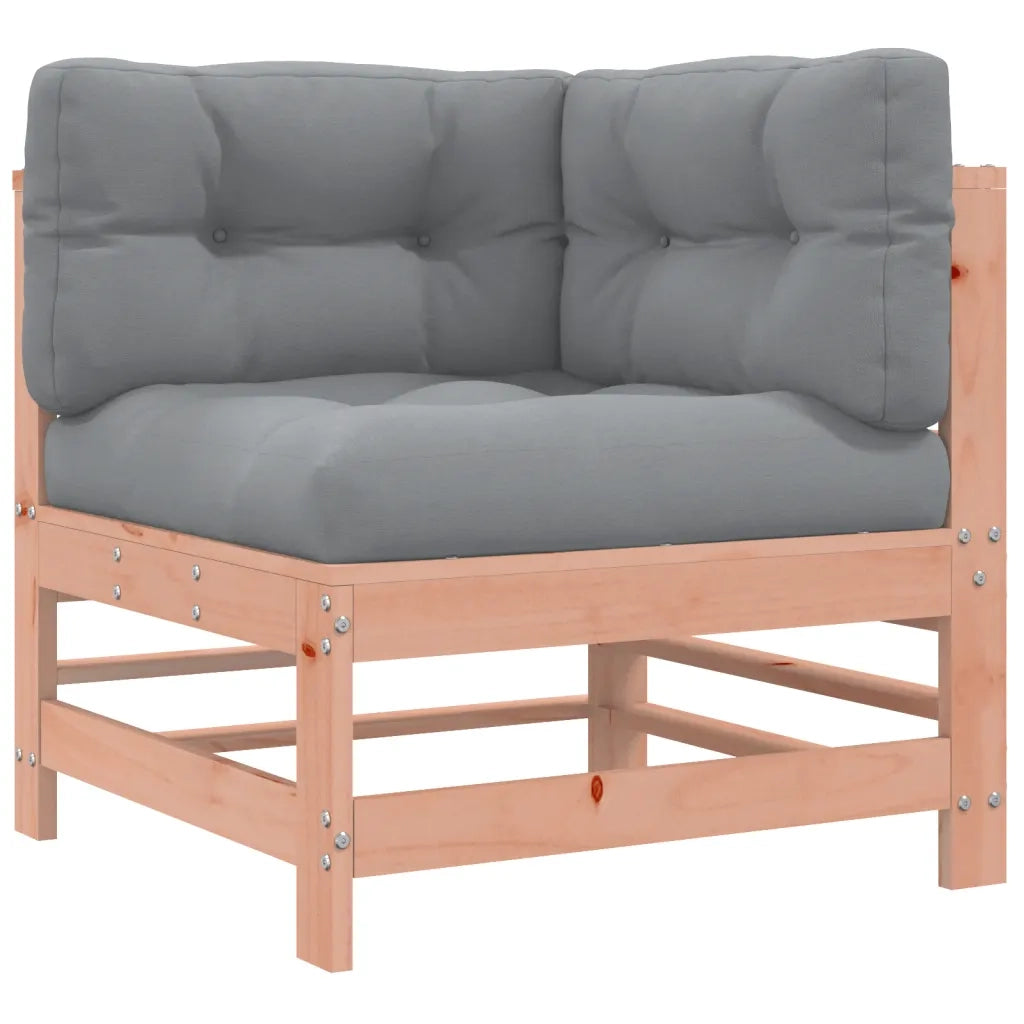 Set Divani Giardino 3pz | Set Salotto da Giardino con Cuscini Legno Massello di Douglas