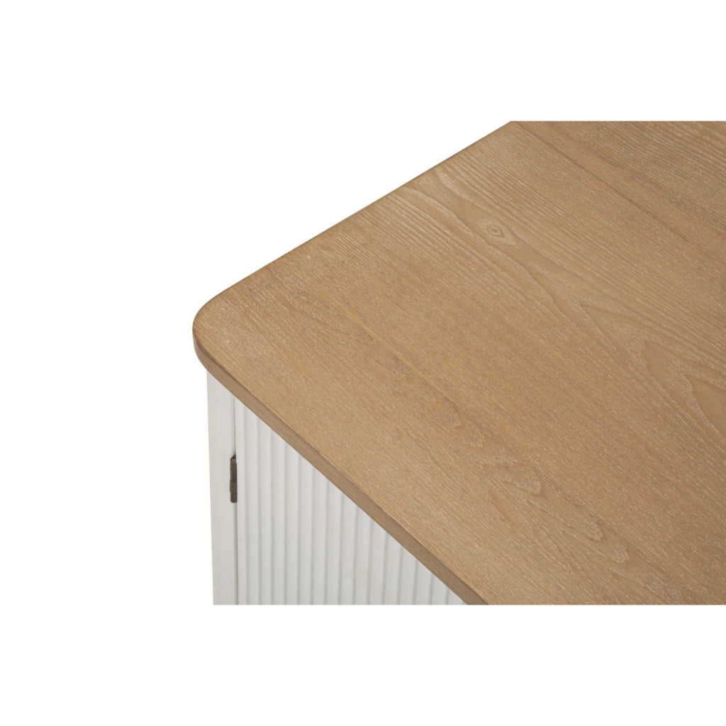 Mobile Porta TV VKH228, Bianco, Legno, 117x40x60 cm
