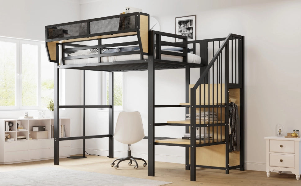 letto a castello metallo nero 95 x 255 cm