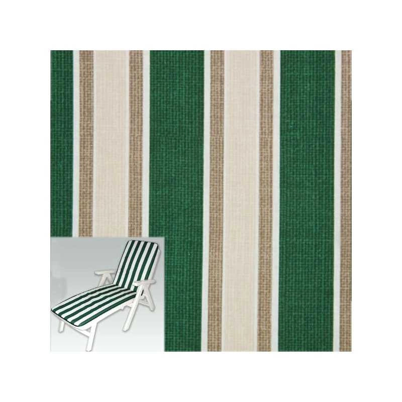 Cuscino Multiriga Verde Lettino 78+110X55X3 Xtra