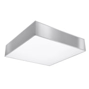 Lampada da soffitto Horus arancione spagnolo grigio quadrato 4x E27 LED max 15W