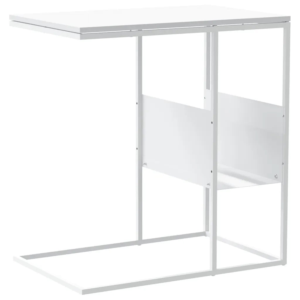 Tavolino Bianco 55x36x59,5 cm Legno Multistrato cod mxl 58346