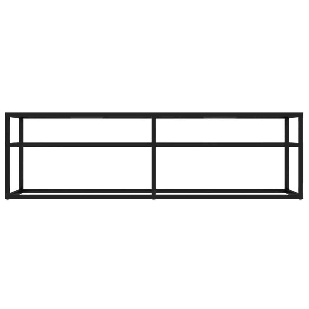 Mobile TV multimediale mensola TV credenza TV sala da pranzo soggiorno camera da letto trasparente 140 x 40 x 40,5 cm vetro temperato trasparente 02_0028495