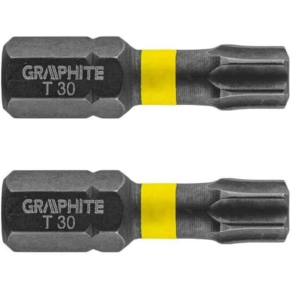 Topex 56h516 inserti ad impatto o tx30 x 25 mm, 2 pz ds