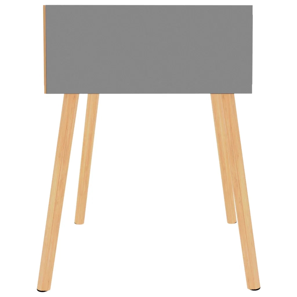 Comodini 2 pz Grigi 40x40x56 cm in Legno Multistrato 326800