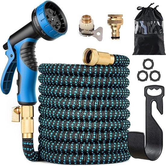 Serpentino per giardino - tubo per giardino, flessibile e riciclabile, espandibile, lunghezza 60m