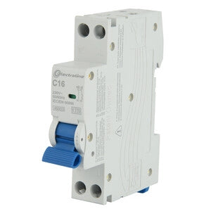 INTERRUTTORE MAGNETOTERMICO 16A 6KA 1P+N 4,5KA- 2,0 pz