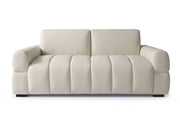 Divano letto a apertura rapida "Zoé" - Materasso da 18 cm - Larghezza letto 140 cm - 3 posti - Beige