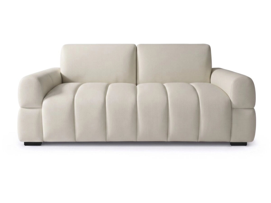 Divano letto a apertura rapida "Zoé" - Materasso da 18 cm - Larghezza letto 140 cm - 3 posti - Beige