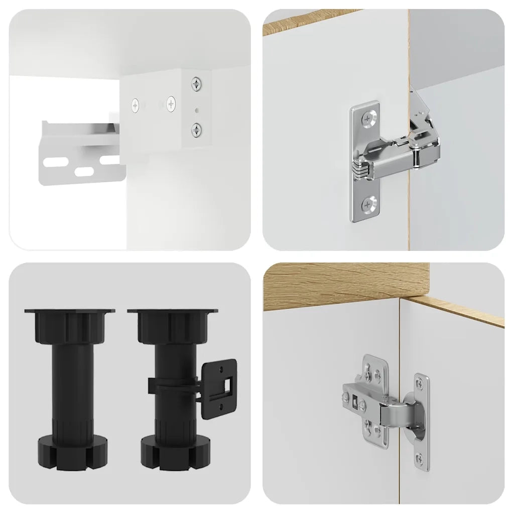 Set Mobili da Cucina 8 pz Kalmar Rovere Sonoma in Truciolato 3314794