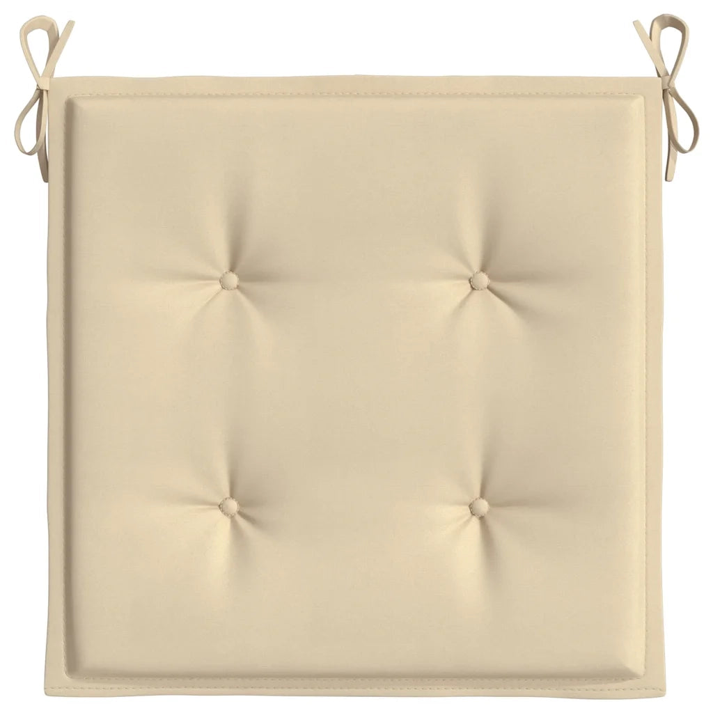 Cuscini per Sedia 2 pz Beige 50x50x4 cm in Tessuto Oxfor4 314044