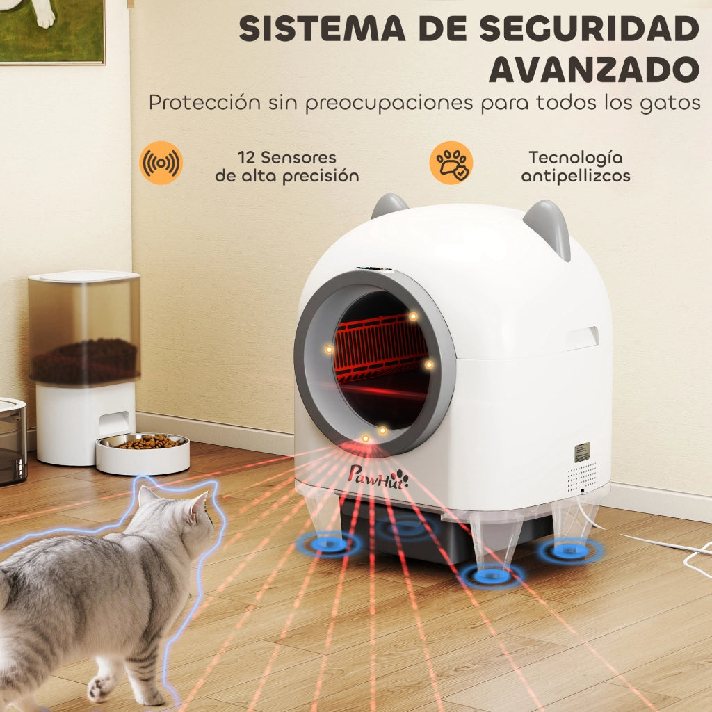 Lettiera Autopulente per Gatti 80L ¨C Xylo ¨C Controllo APP con Eliminazione Odori