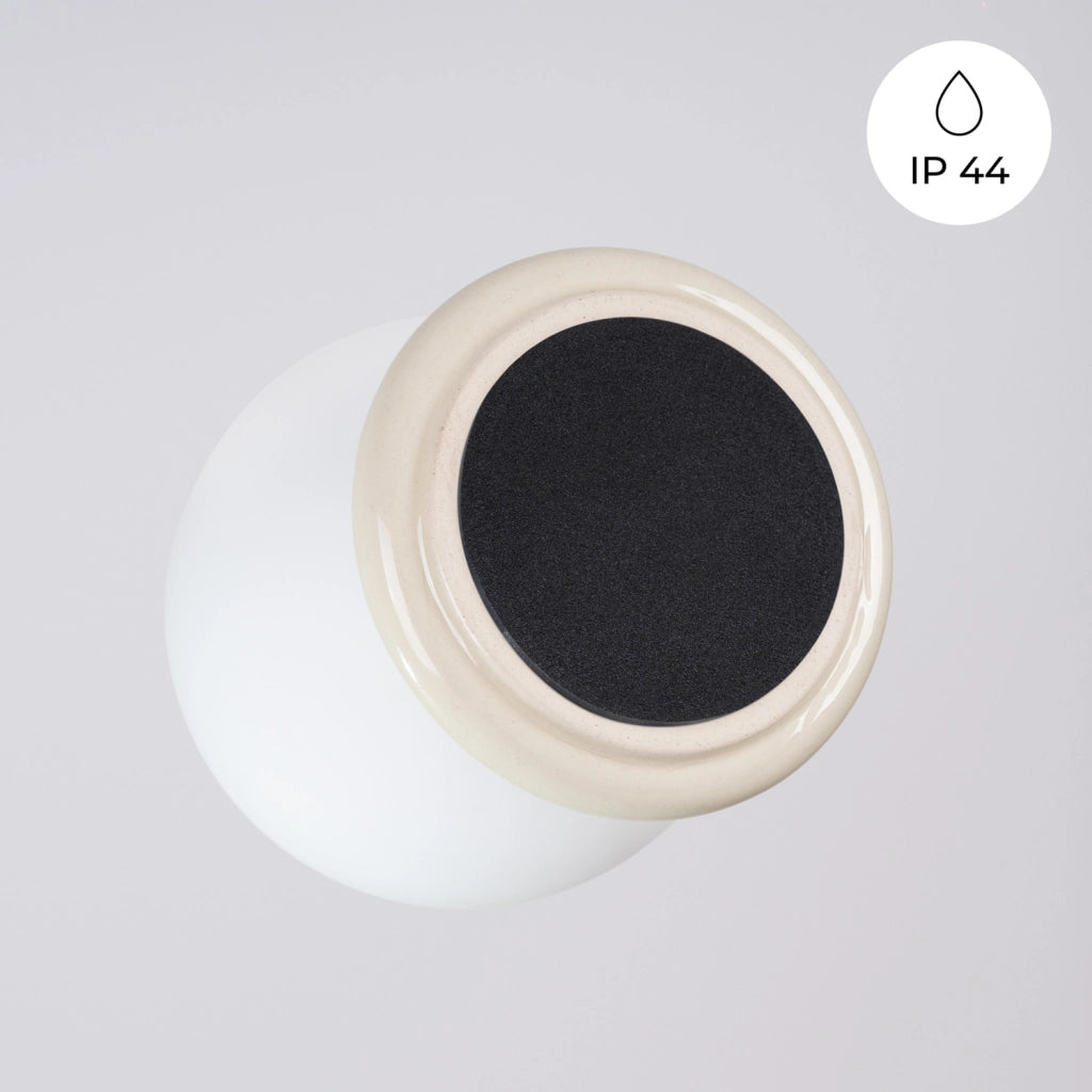 Plafoniera bagno ALBANO Pure Lume beige vetro opale G9