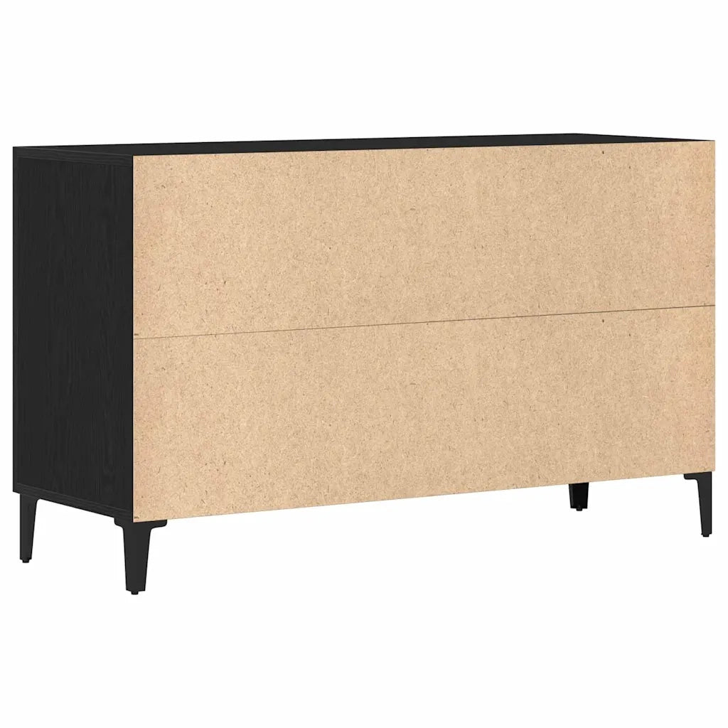 Credenza Rovere Nero 100 x 36 x 60 cm Legno multistrato 862762