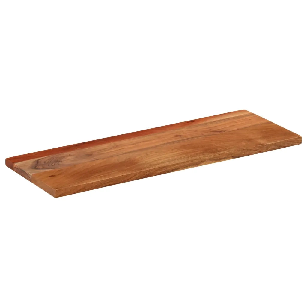 Piano per Tavolo 80x30x2,5cm Rettangolare Legno Massello Acacia 370894