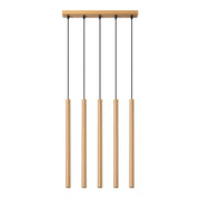 Lampada sospensione Velino ottone 5 luci G9 Pure Lume