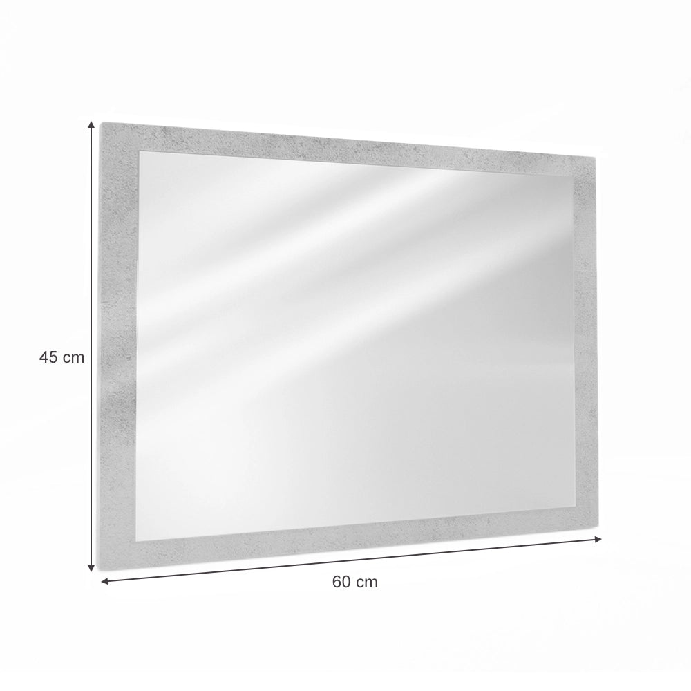 Vicco Specchio bagno Calcestruzzo 45 x 60 cm